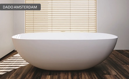 DADO AMSTERDAM BATH: L 1665MM X W 740MM X H 470MM
